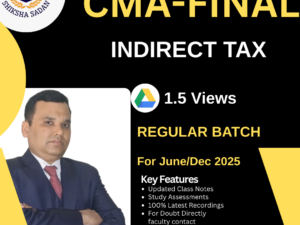 CMA FINAL : IDT (GD) with 1.5 view 9 Month Validity by CA KUMAR MADAN